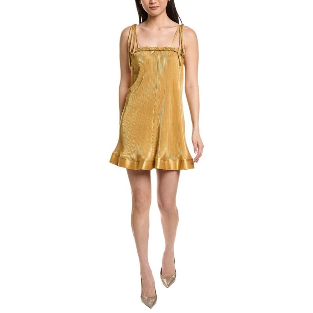 Moonsea Womens  Sleeveless Mini Dress, Yellow